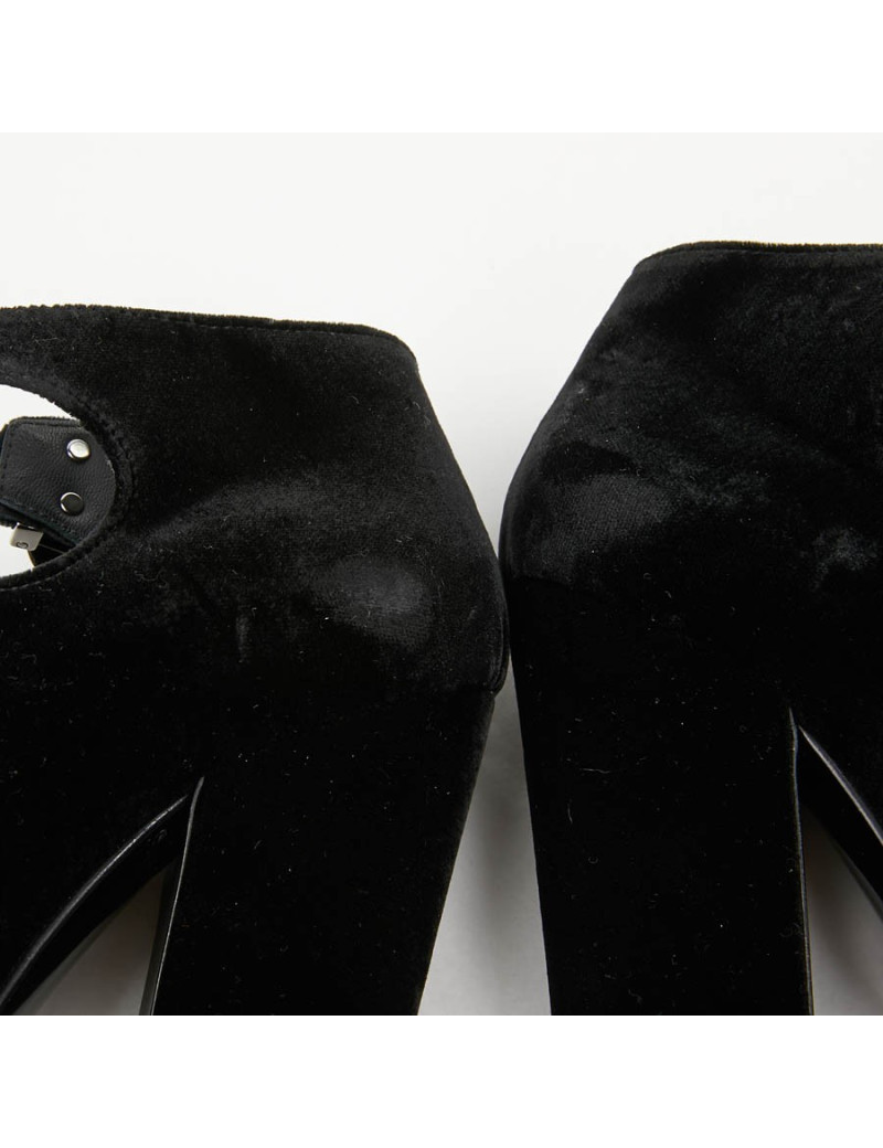 Escarpins PRADA T 39.5 velours bicolore