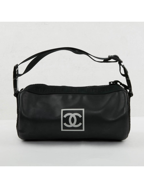 Sac Chanel toile bicolore