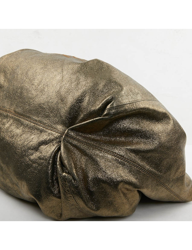 Grand sac Chanel doré brillant