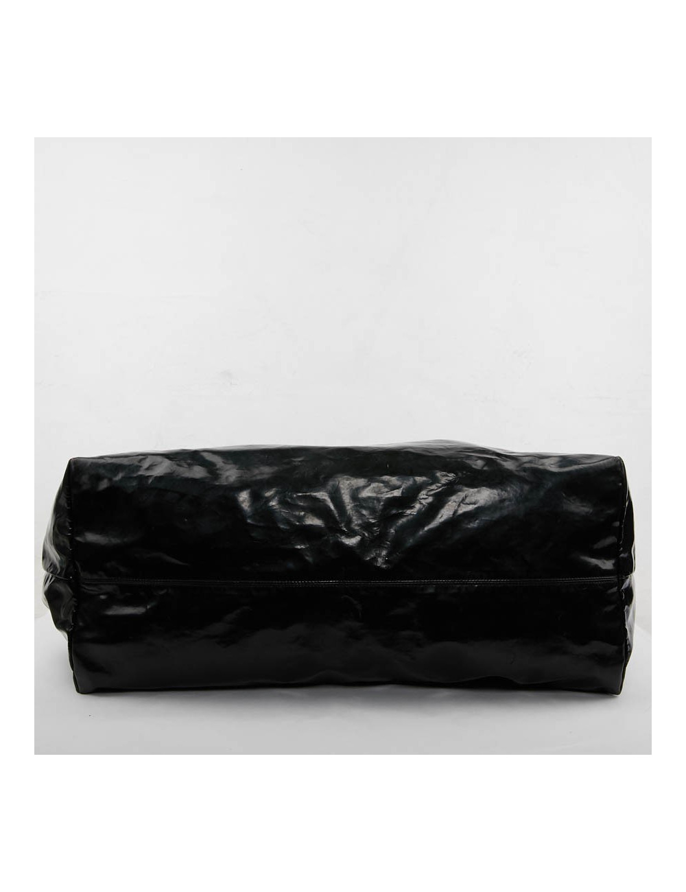 Sac cabas CHANEL cuir verni noir