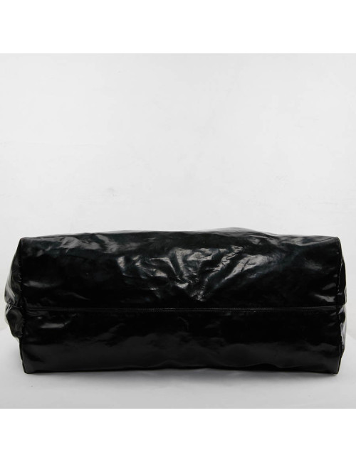 Sac cabas CHANEL cuir verni noir