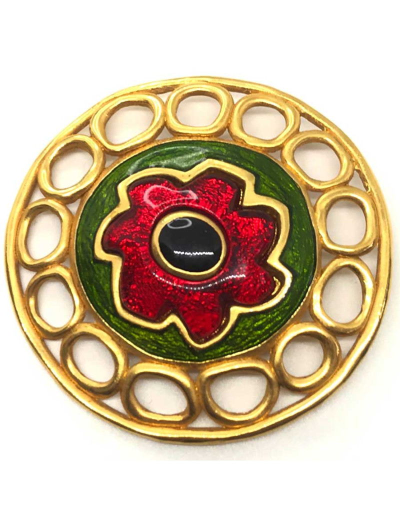 xxx Broche GUY LAROCHE ronde vintage