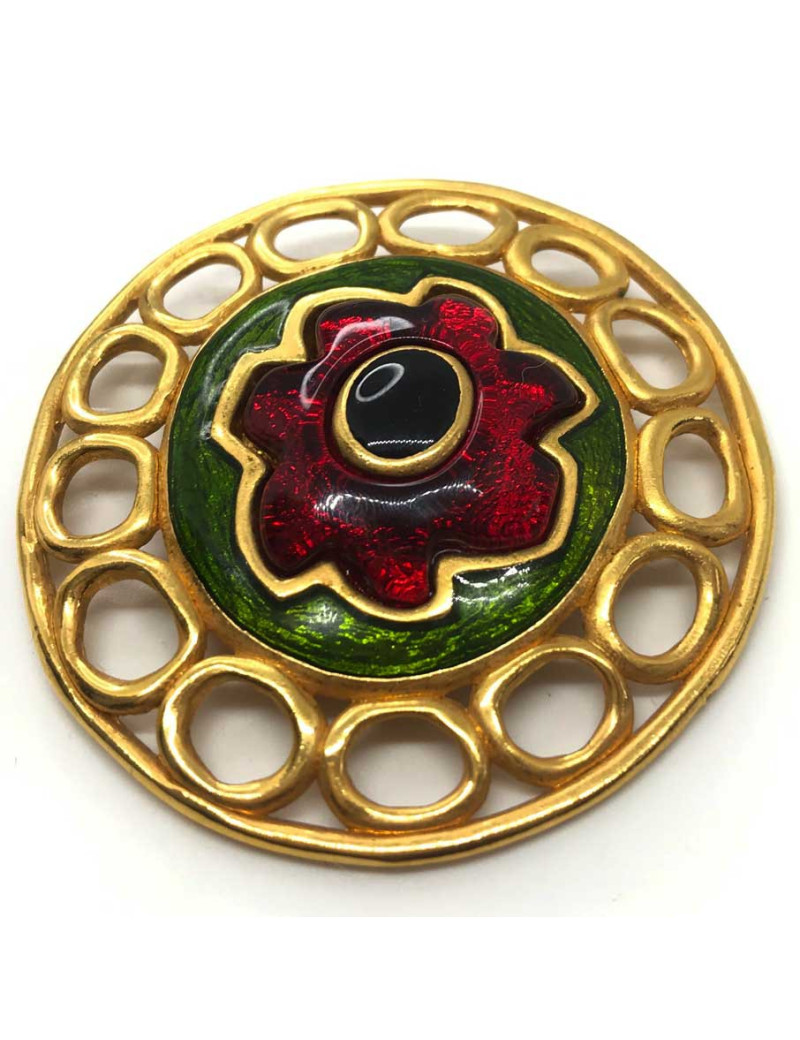 xxx Broche GUY LAROCHE ronde vintage