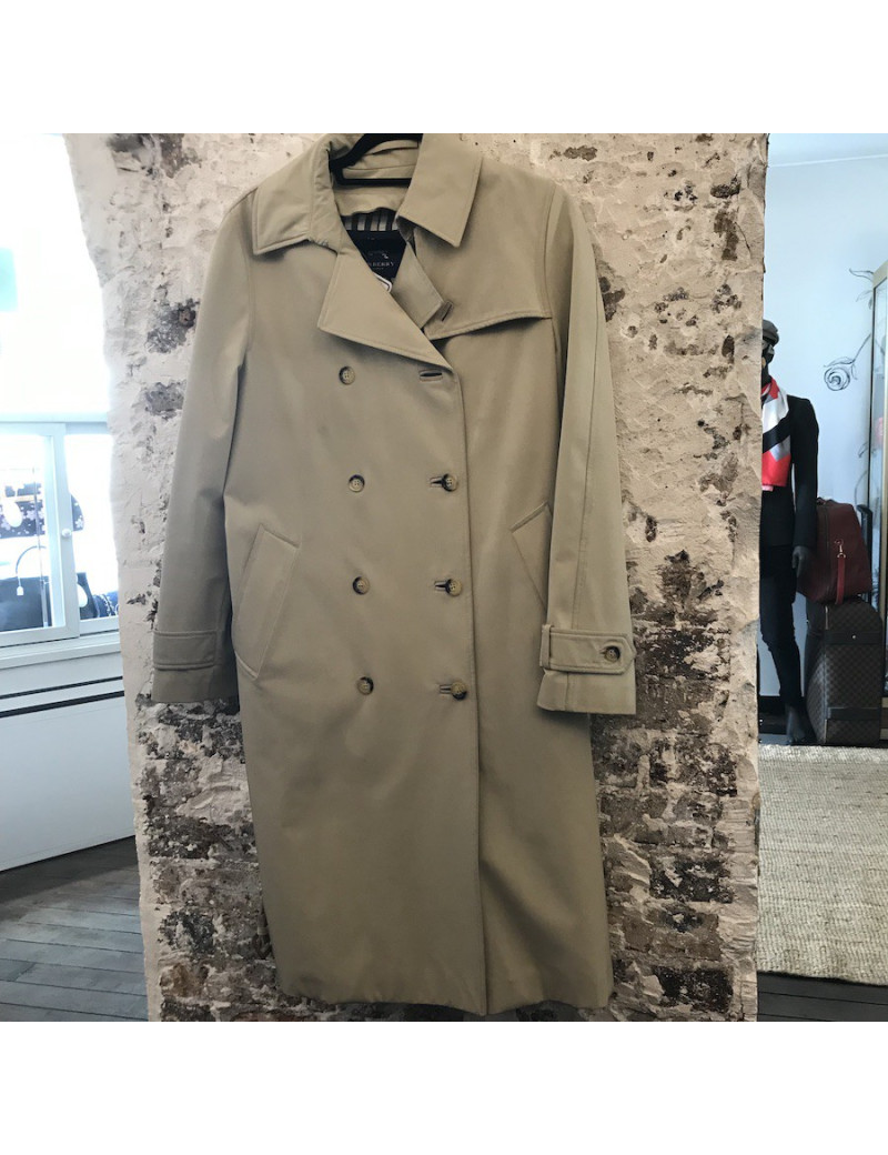 E.S Trench BURBERRY T 36 FR beige doublure matelassée
