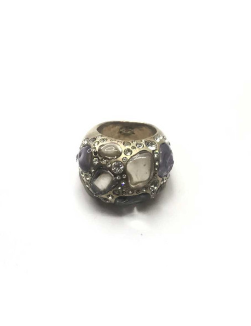 Bague CHANEL T50 strass