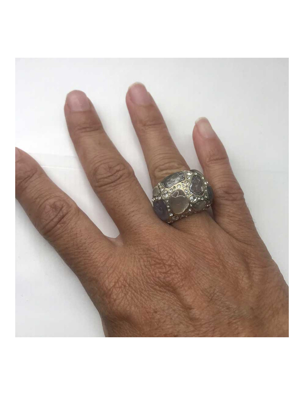 CHANEL molten glass ring