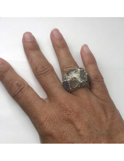 Bague CHANEL T50 strass