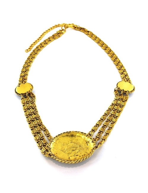 Ceinture de Créateur en métal doré et pierres