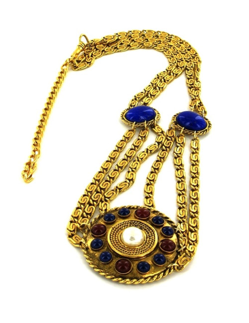 Ceinture de Créateur en métal doré et pierres