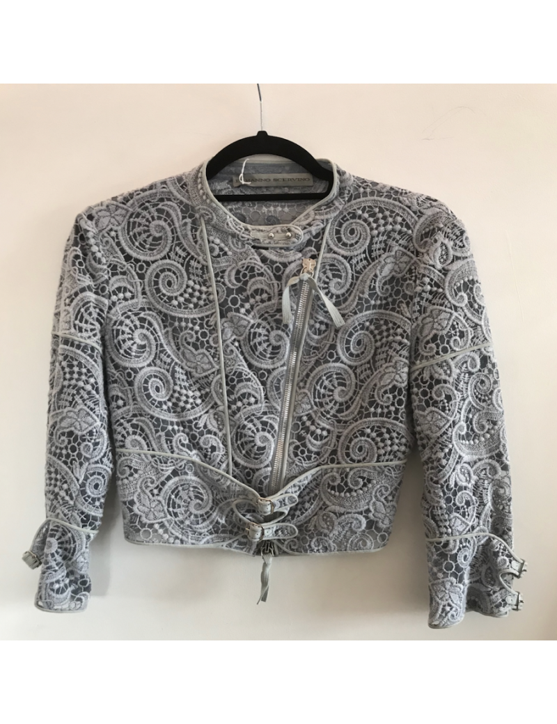 Perfecto ERMANNO SCERVINO T38 en dentelle bleu ciel