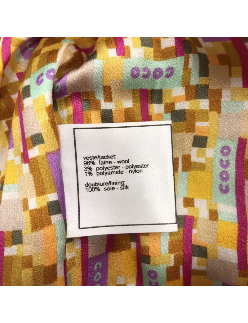 Veste CHANEL T 34 tweed 