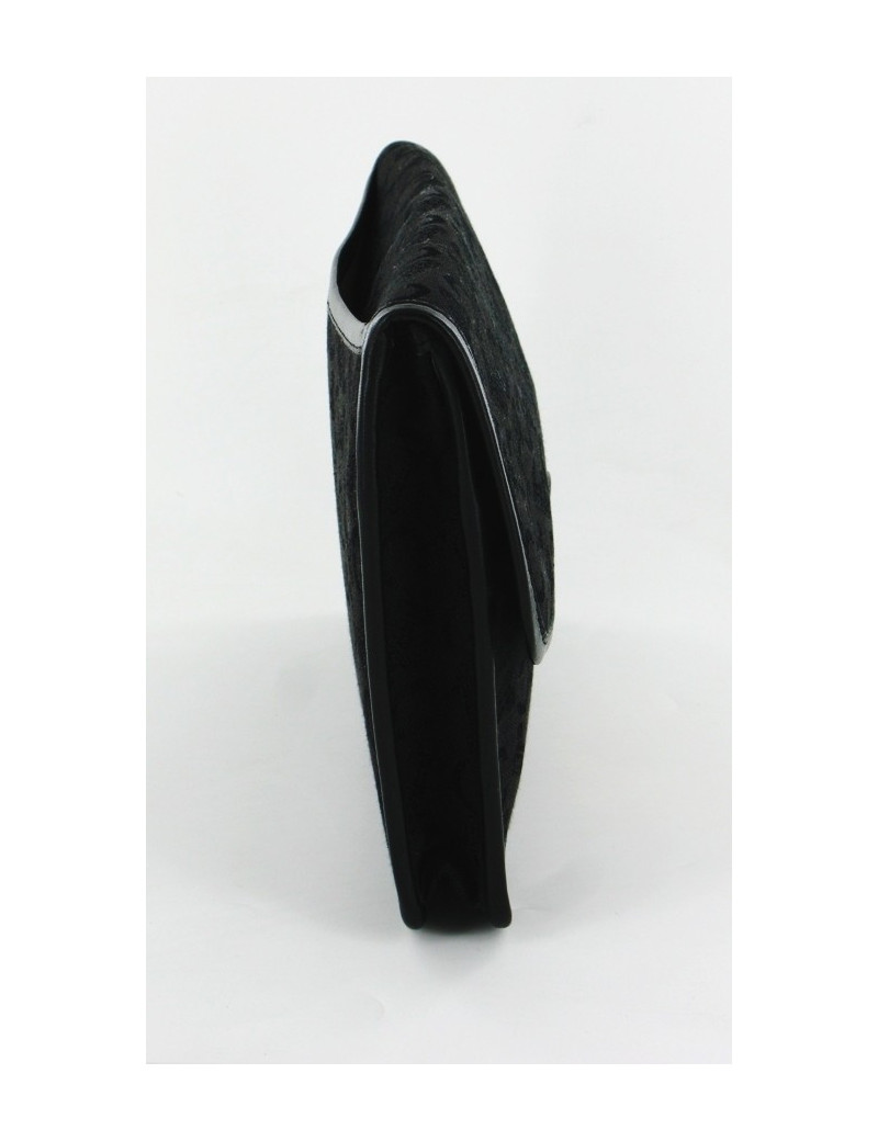 Pochette CELINE vintage noire en toile monogrammée