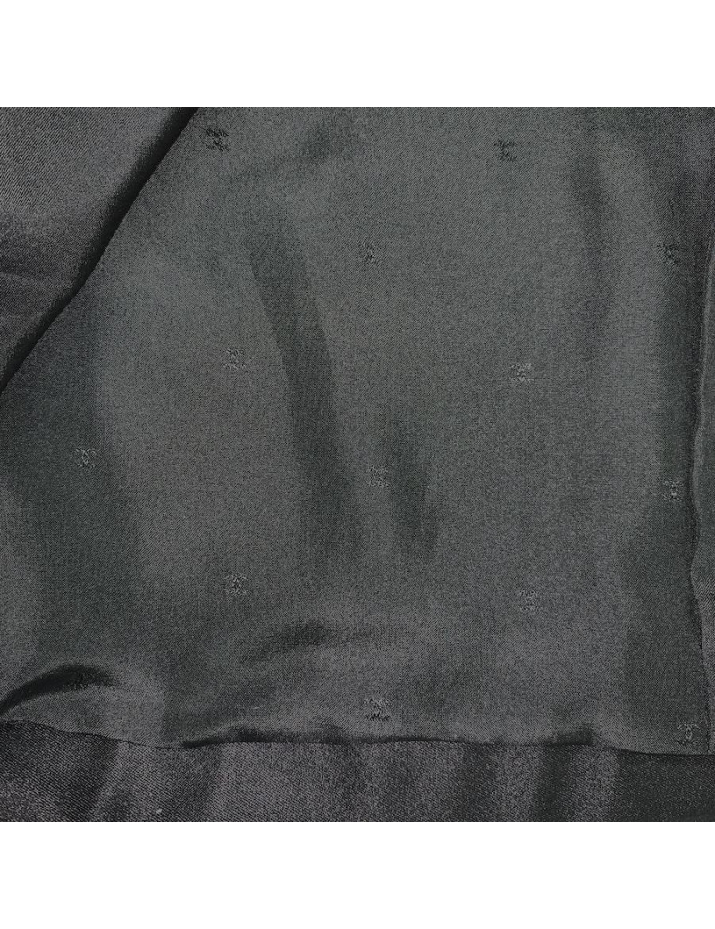 Veste T 38  CHANEL noir  ganses en soie noire