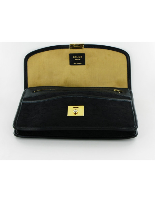 Pochette CELINE vintage en toile monogrammée