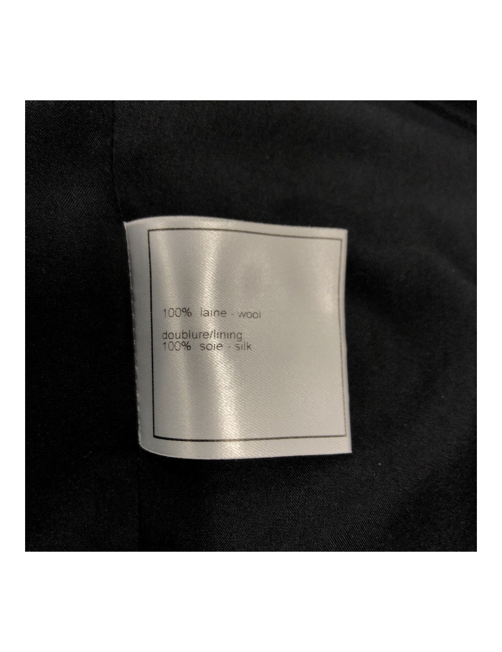 Chanel double breasted black jacket size 34FR