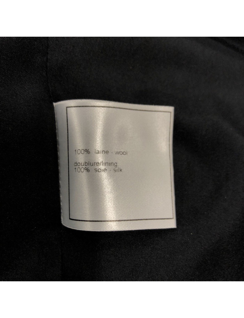 Chanel double breasted black jacket size 34FR