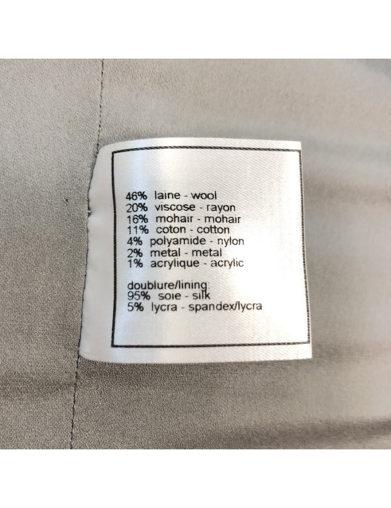 CHANEL veste T36 tweed