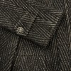 Manteau CHANEL T36 laine noire et fils d'argent