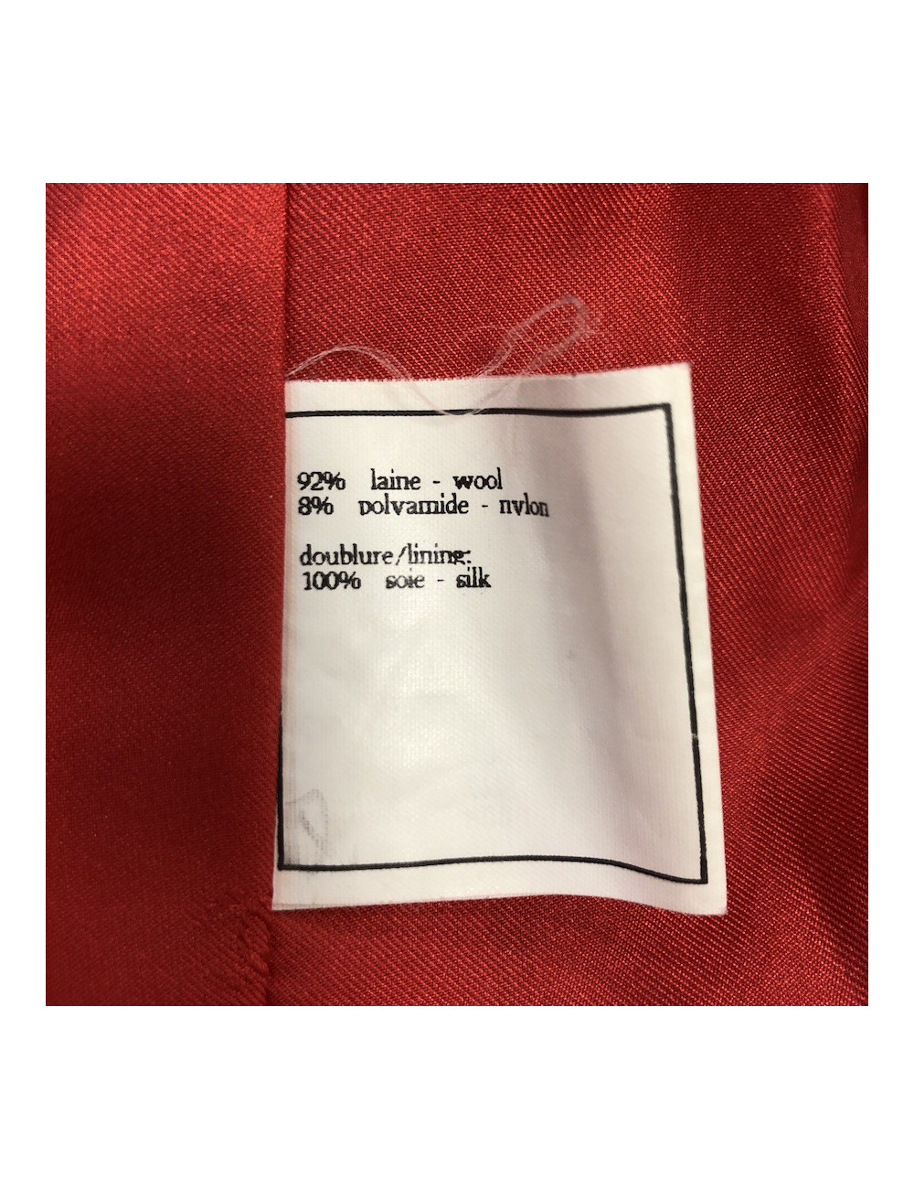 Veste T40 CHANEL en tweed corail 