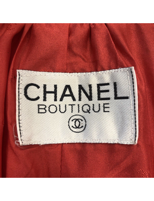 Veste T40 CHANEL en tweed corail 