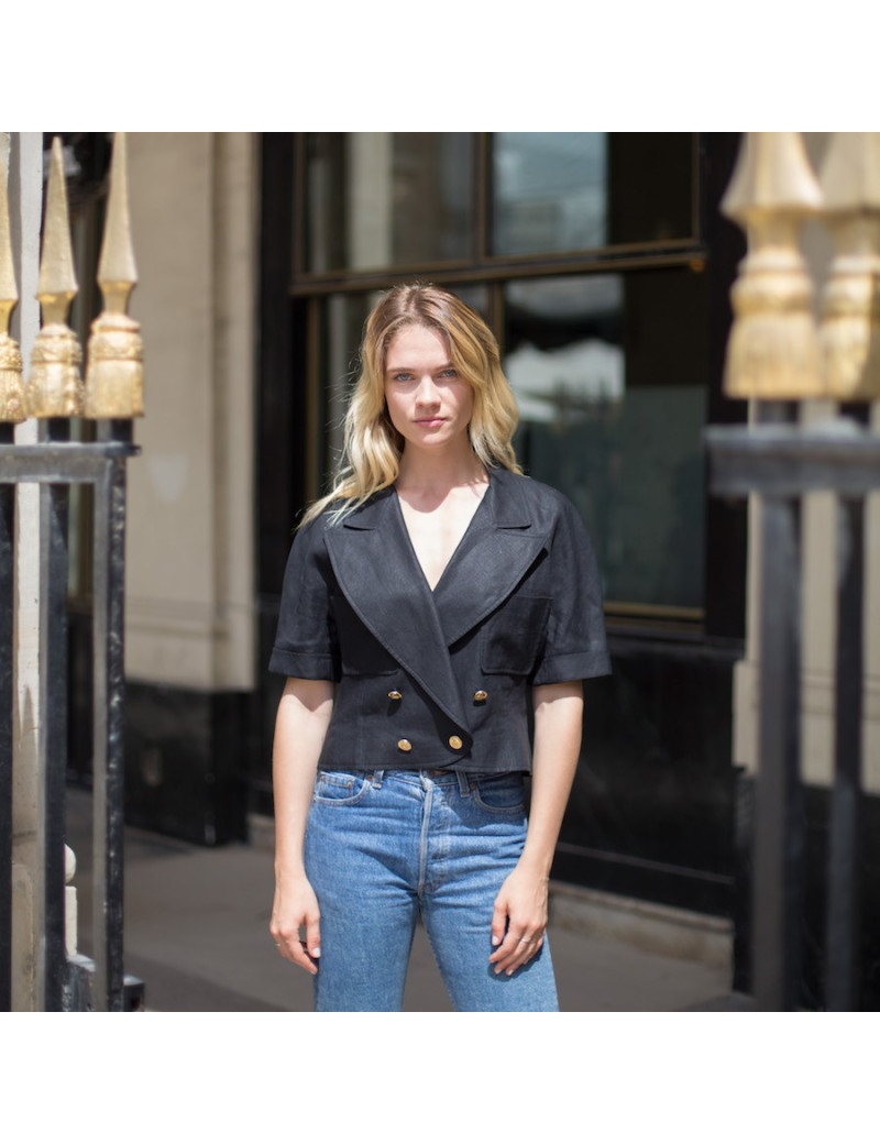 Veste T 40 CHANEL 100 % lin