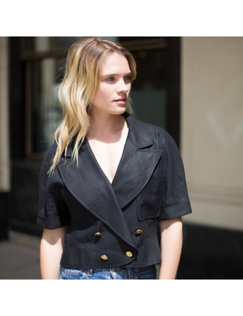 Veste T 40 CHANEL 100 % lin