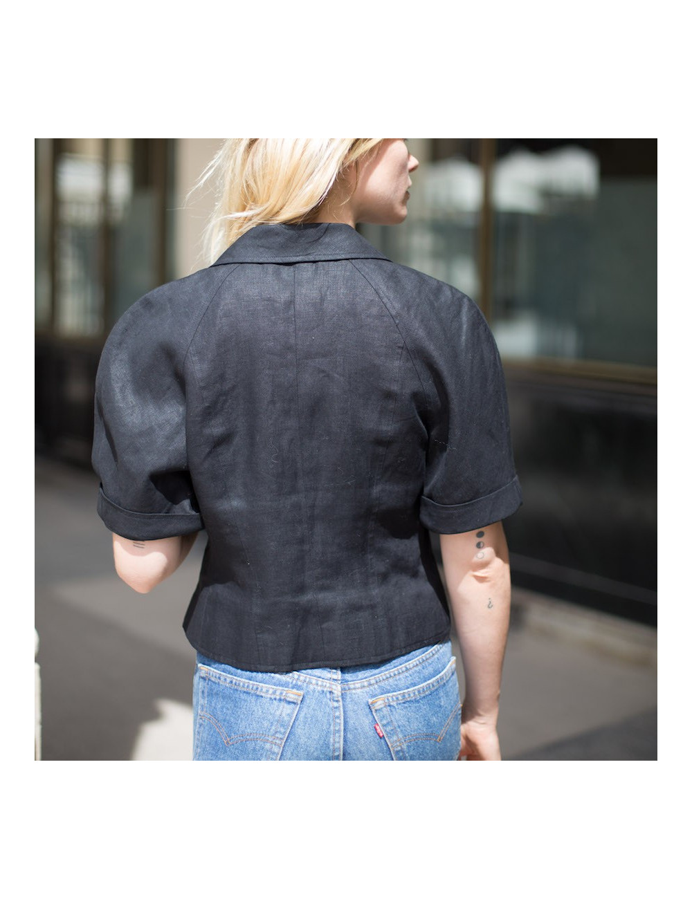 Veste T 40 CHANEL 100 % lin