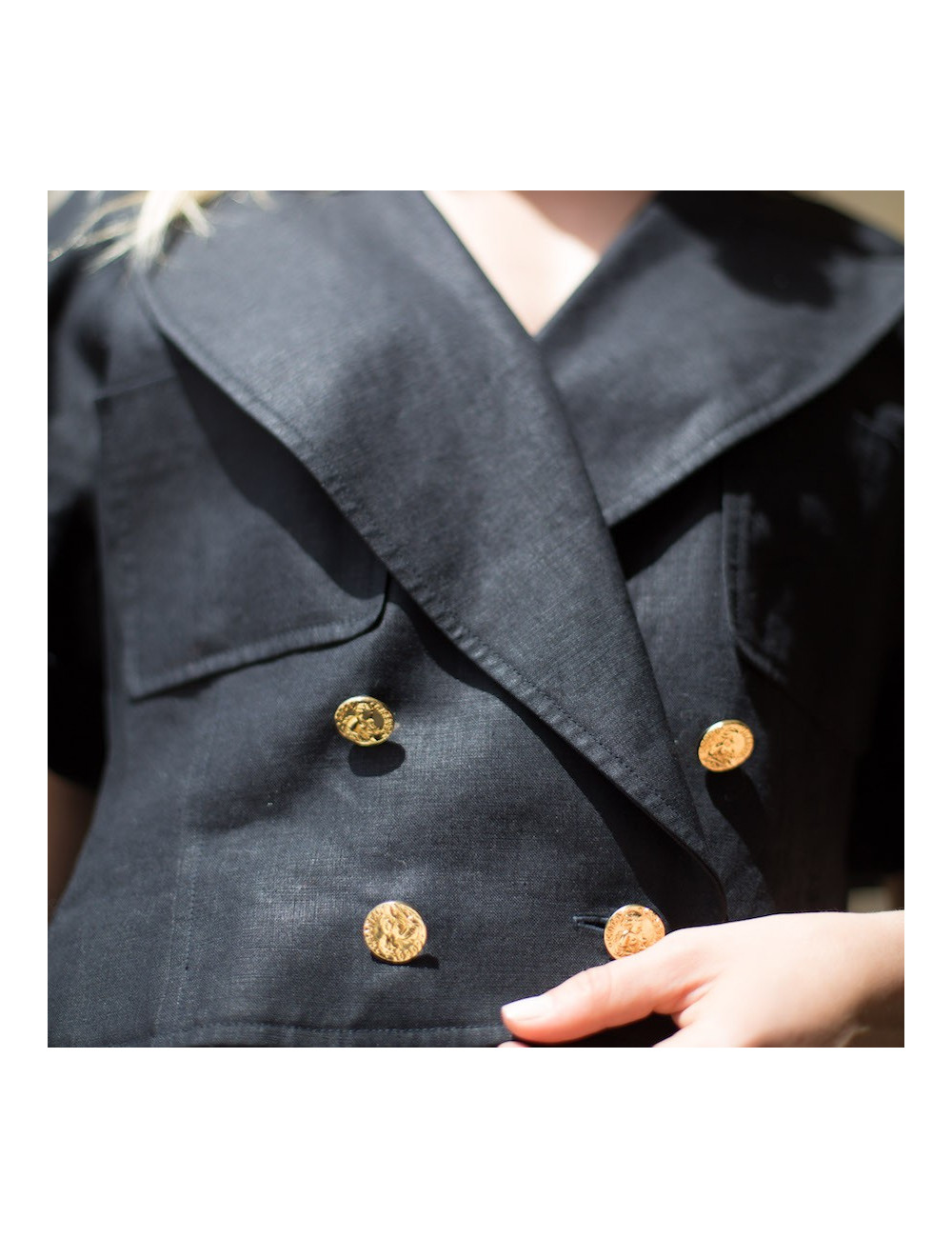 Veste T 40 CHANEL 100 % lin