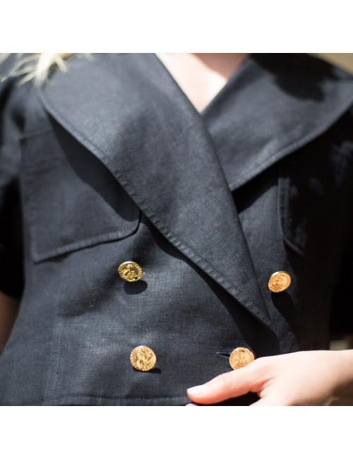 Veste T 40 CHANEL 100 % lin