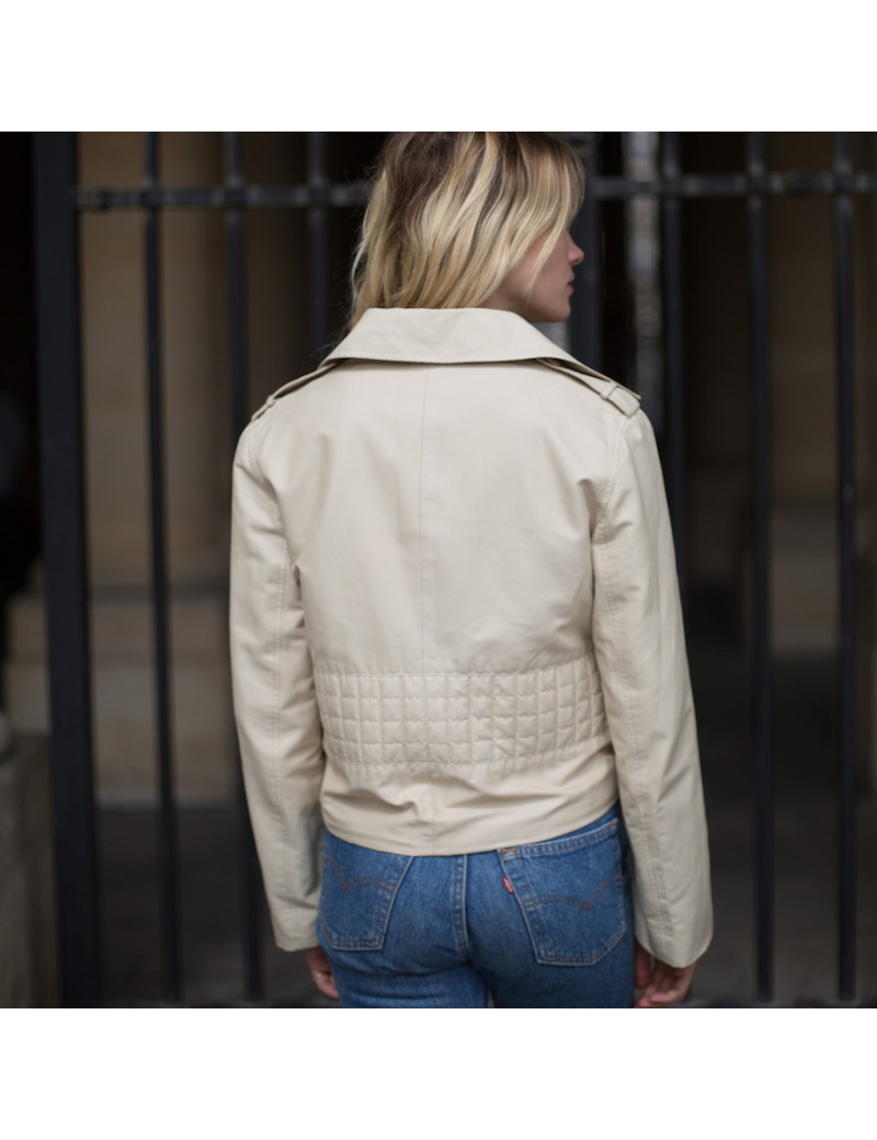 Veste T 40 CHANEL iDENTIFICATION toile beige