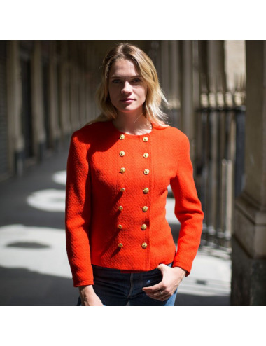 Chanel coral jacket, size 38FR 2