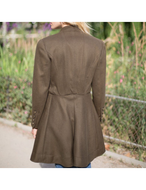 Chanel Robe T40 cachemire vert kaki