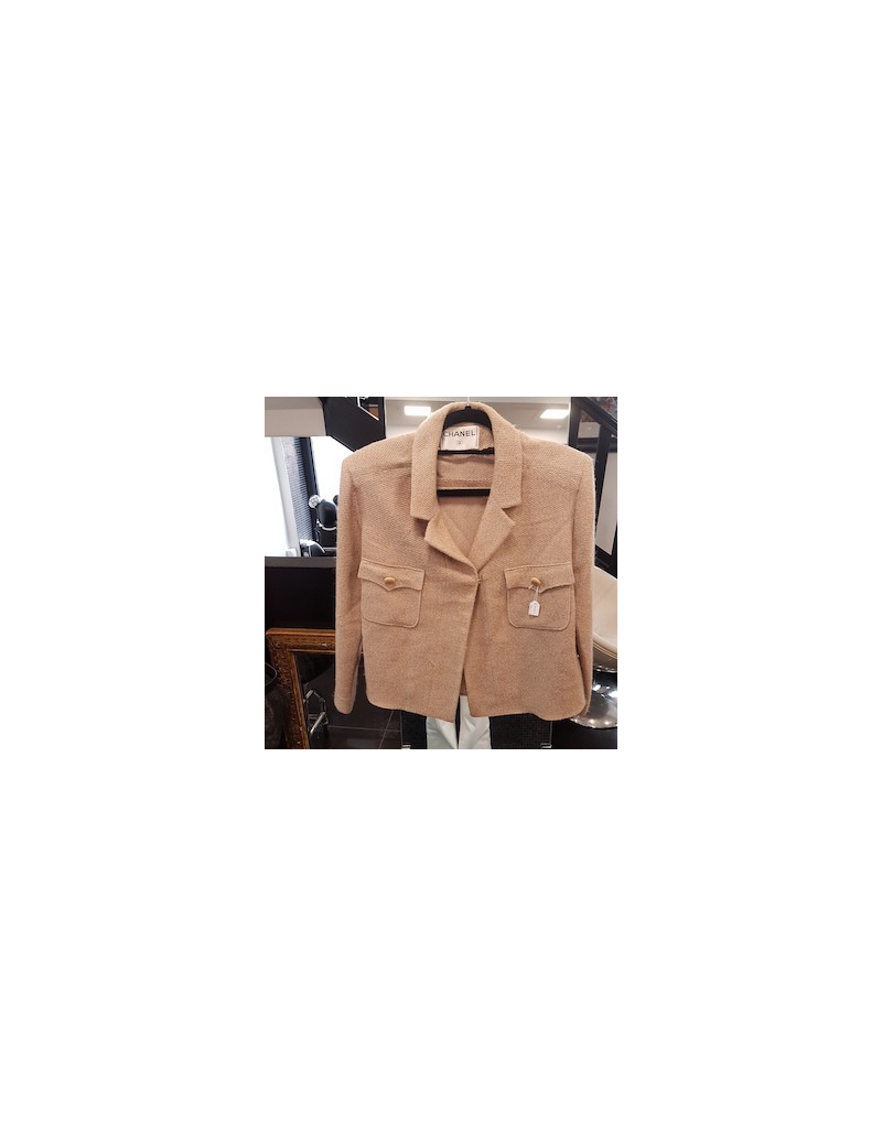 Veste courte CHANEL T42 beige