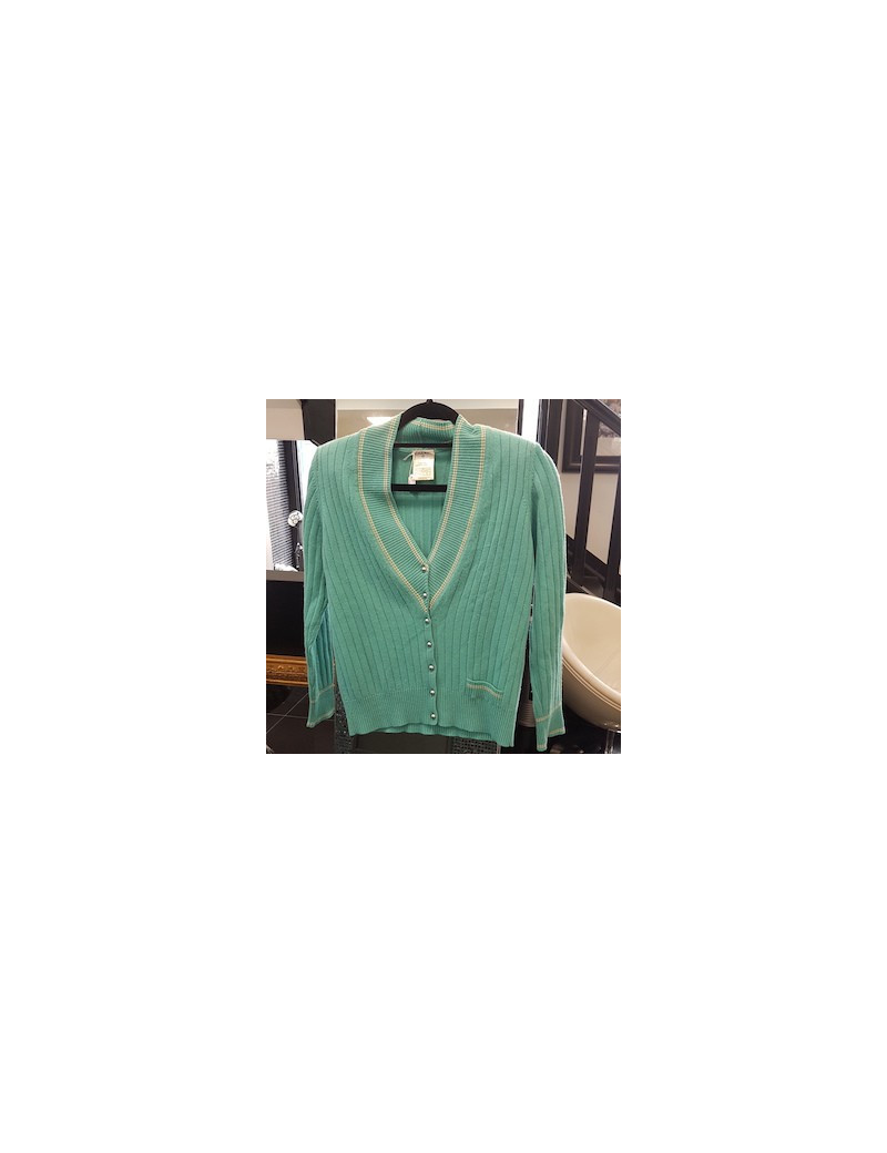 Gilet turquoise CHANEL T40