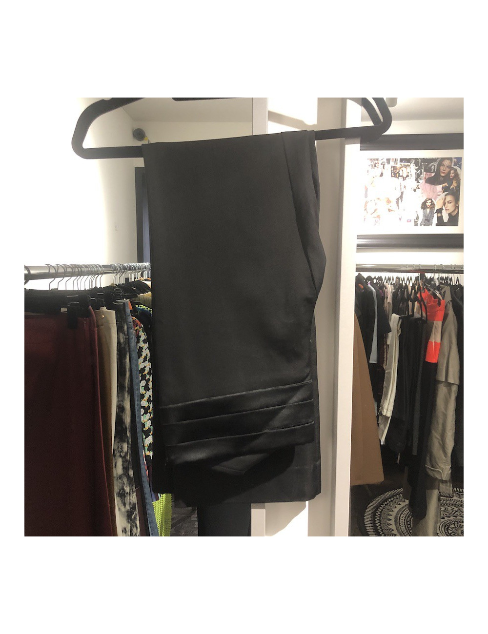 Pantalon droit taille en soie T44IT