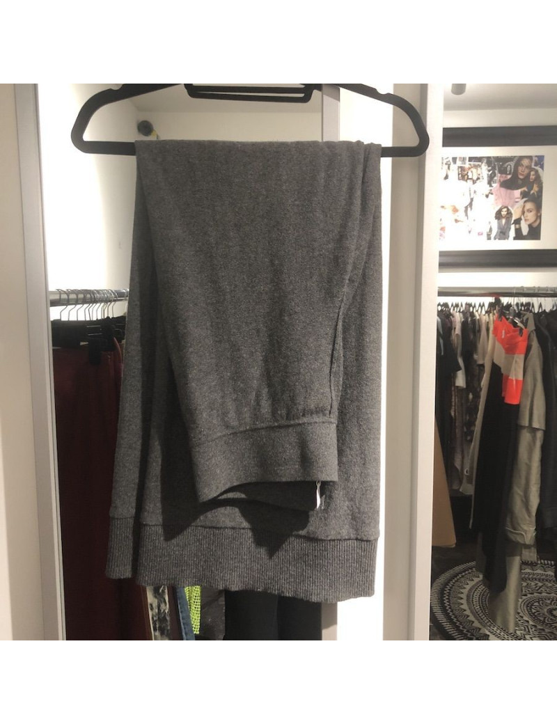 Pantalon large gris SONIA RYKIEL laine vierge T40