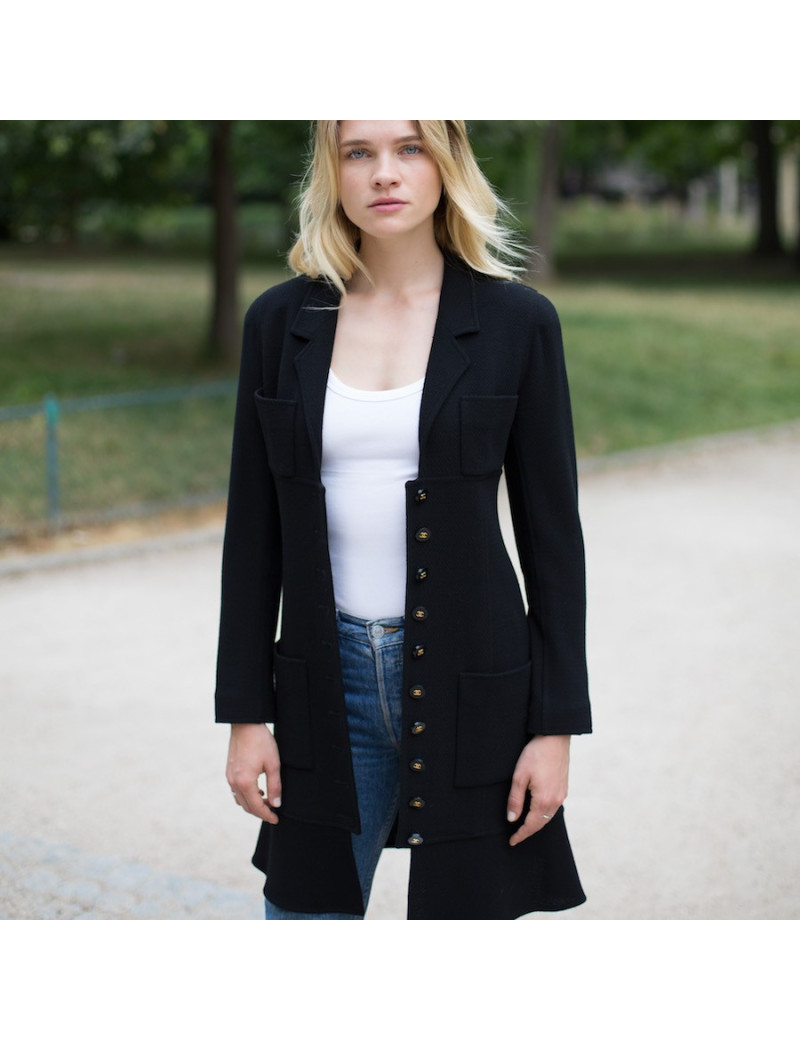 Robe manteau Chanel T36 vintage 