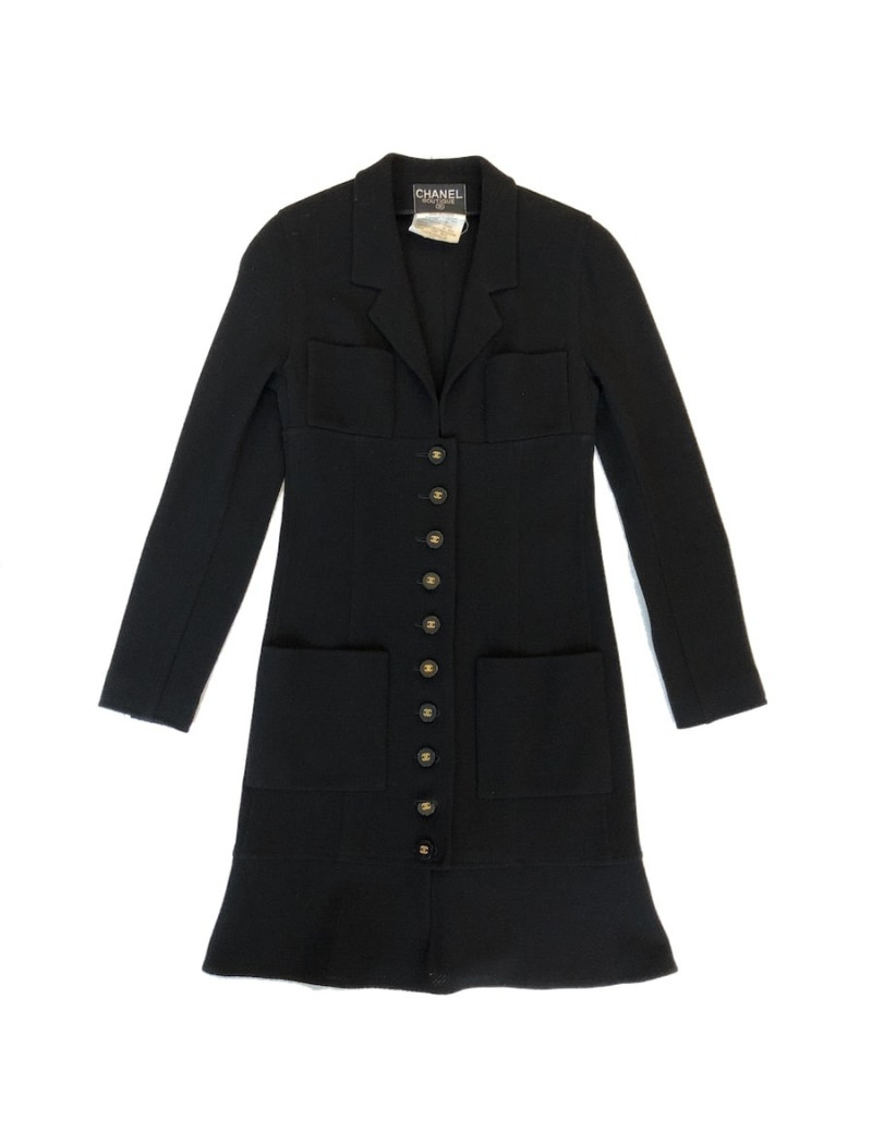 Robe manteau Chanel T36 vintage 