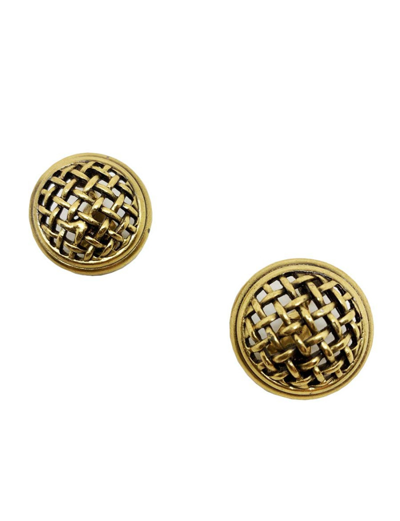 Boucles d'oreille clips YSL SAINT LAURENT Vintage