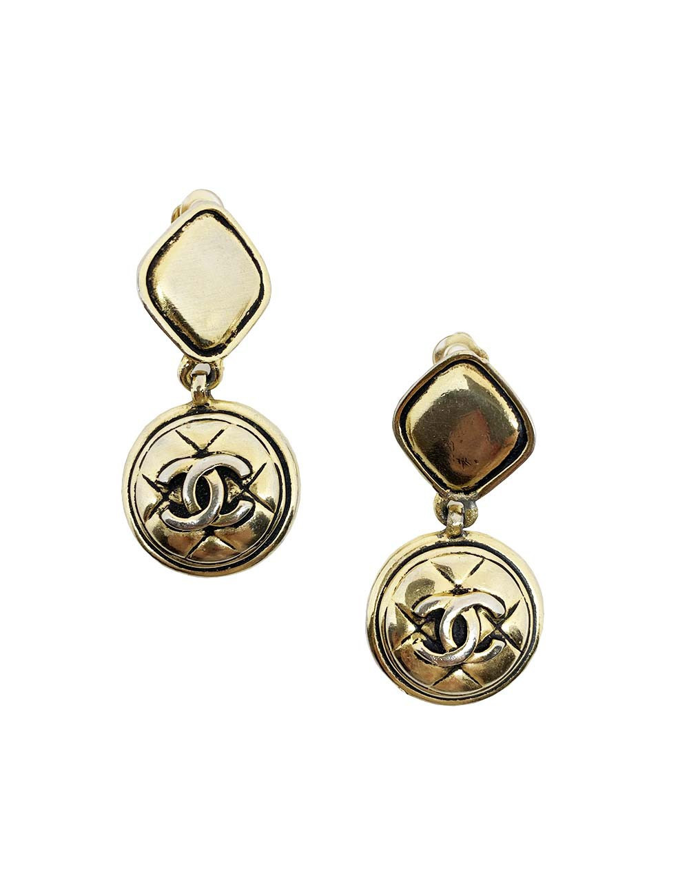 Clips pendants CHANEL vintage dorés
