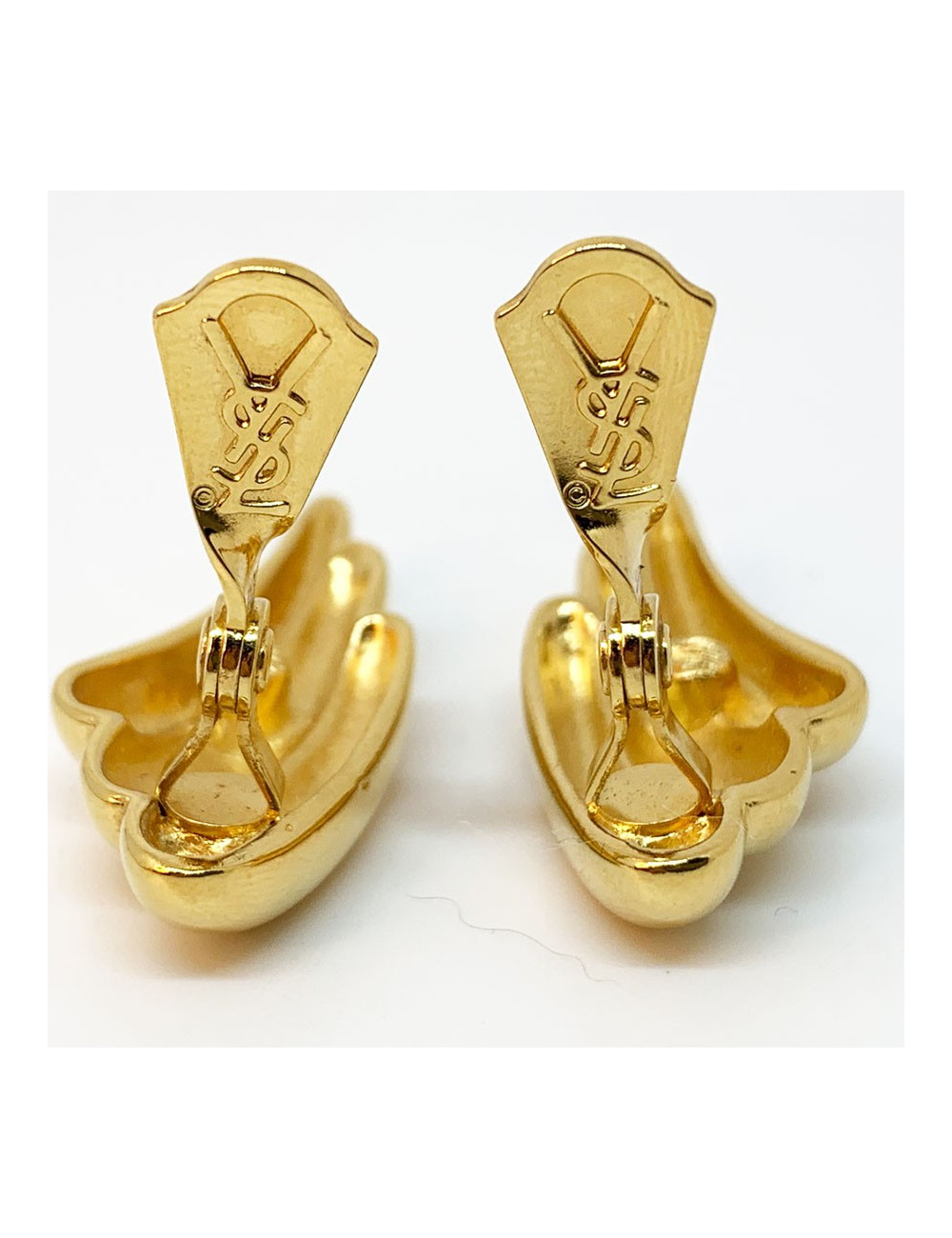 Boucles d'oreille clips YVES SAINT LAURENT Vintage