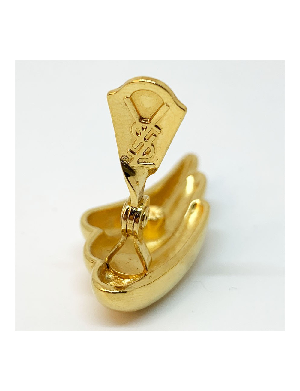 Boucles d'oreille clips YSL SAINT LAURENT Vintage