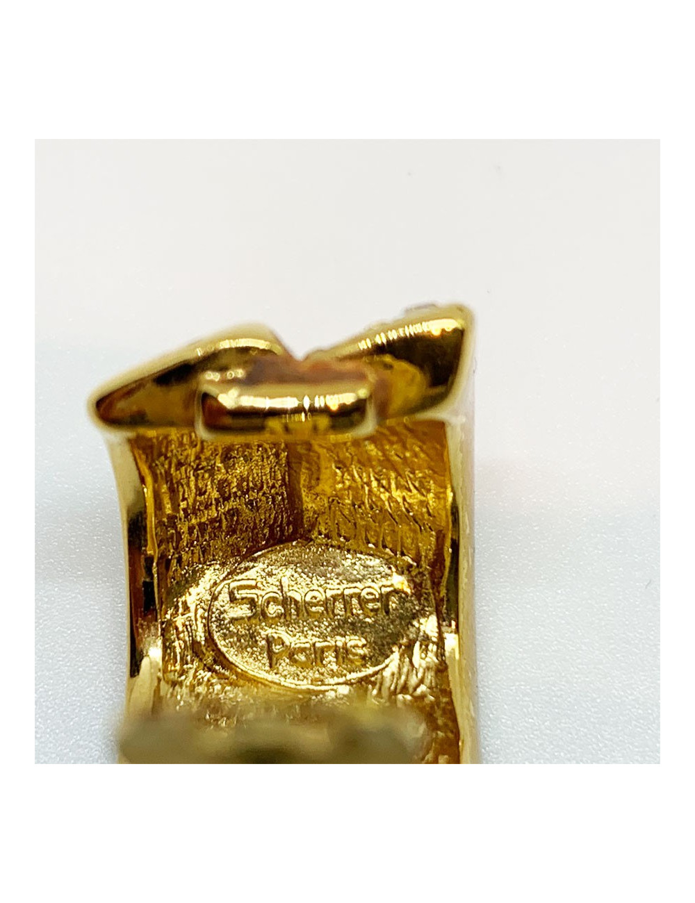 Boucles d'oreille clips SCHERRER vintage 