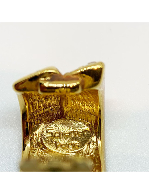 Boucles d'oreille clips SCHERRER vintage 