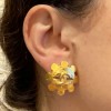 Boucles d'oreille vintage CHANEL clips dorés 