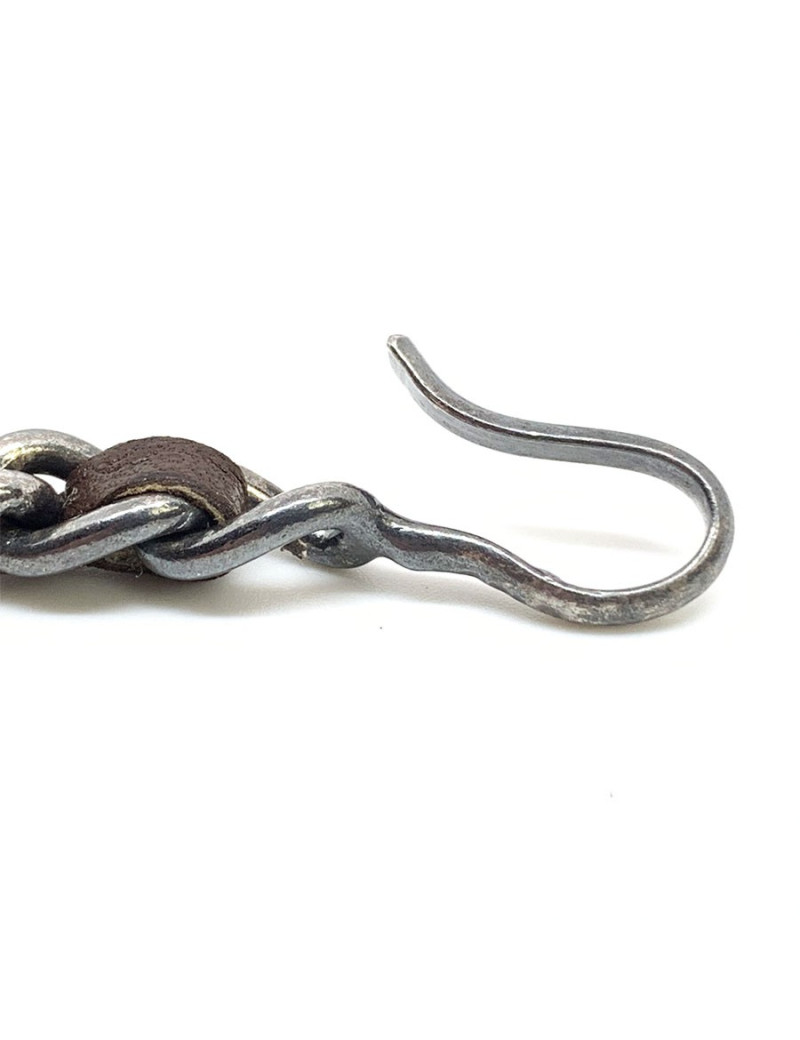 CHANEL ceinture chaîne entrelacée de cuir