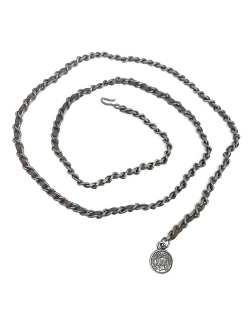 Ceinture CHANEL chaine entrelacée de cuir