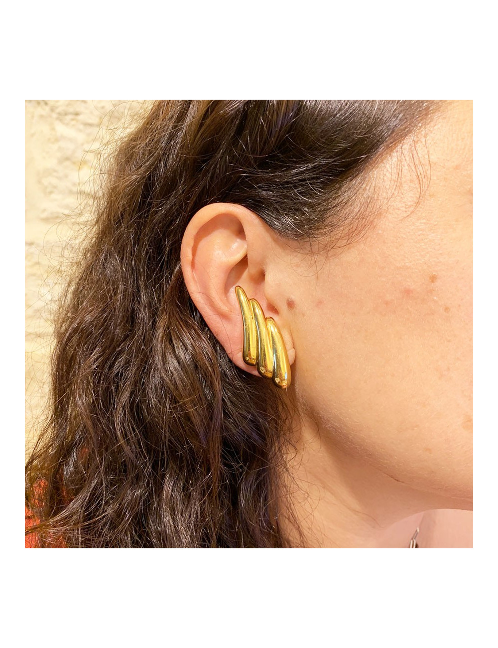 Boucles d'oreille clips YVES SAINT LAURENT Vintage