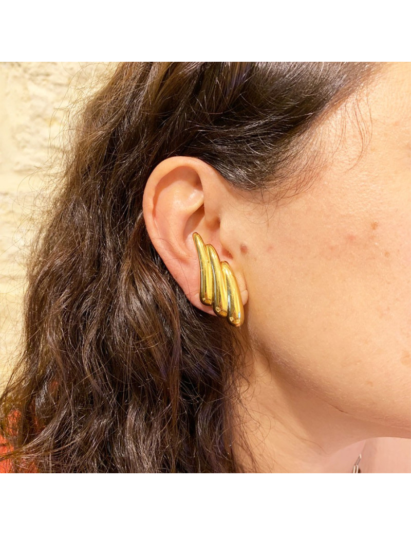 Boucles d'oreille clips YVES SAINT LAURENT Vintage