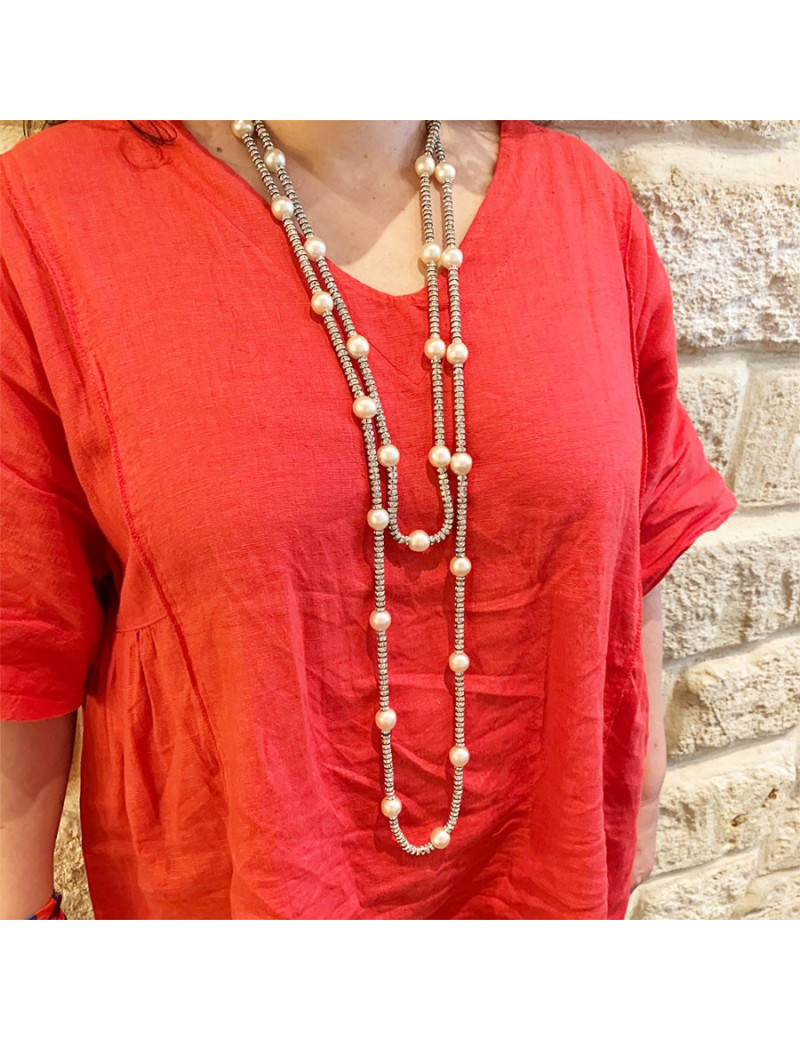 Sautoir Chanel strass et perles